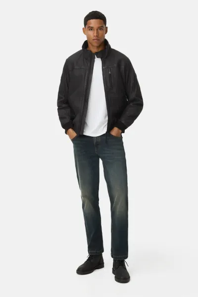 Bunda Camel Active Leather Blouson Asphalt