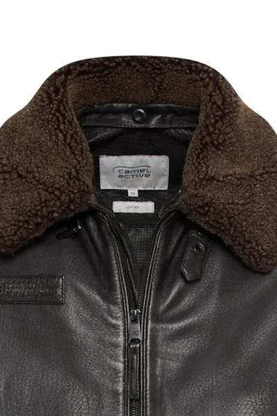 Bunda Camel Active Leather Blouson Asphalt