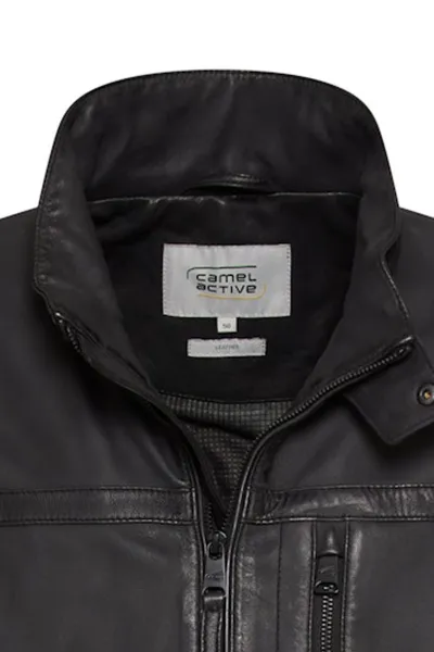 Bunda Camel Active Leather Blouson Asphalt