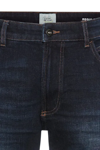 Džínsy Camel Active 5-Pkt Regular Fit Tinted Blue