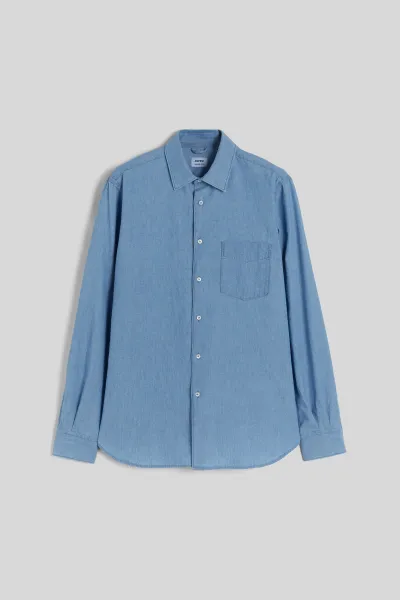 Košeľa Aspesi Camicia Sedici Denim Medio