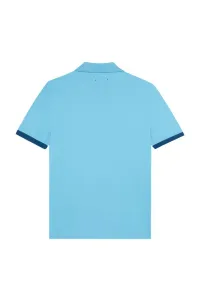 Polokošeľa Vilebrequin Solid Cotton Pique Topaze Bleue