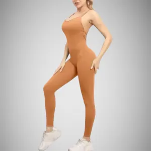 Fitness overal hnedý PowerFit Veľkosť: M