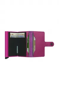 Kožená mini peňaženka Secrid Miniwallet Crisple Fuchsia