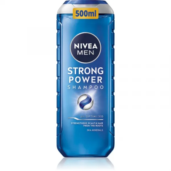 NIVEA MEN Strong Power šampón pre rast vlasov a posilnenie od korienkov 500 ml