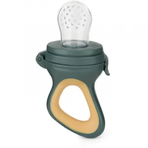 PETITE&MARS Cumlík silikónový na kŕmenie Fruzi Green&Ochre 6m+