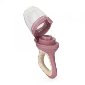 PETITE&MARS Cumlík silikónový na kŕmenie Fruzi Rose&Sand 6m+