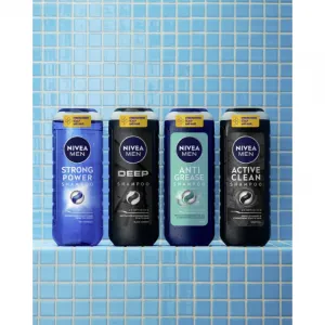 NIVEA MEN Active Clean hĺbkovo čistiaci šampón s aktívnym uhlím 500 ml