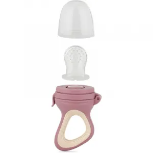 PETITE&MARS Cumlík silikónový na kŕmenie Fruzi Rose&Sand 6m+