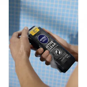 NIVEA MEN Active Clean hĺbkovo čistiaci šampón s aktívnym uhlím 500 ml