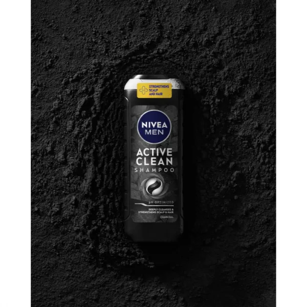 NIVEA MEN Active Clean hĺbkovo čistiaci šampón s aktívnym uhlím 500 ml