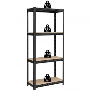 TZB Dílenský regál IRONHOLD 174x80 cm černý
