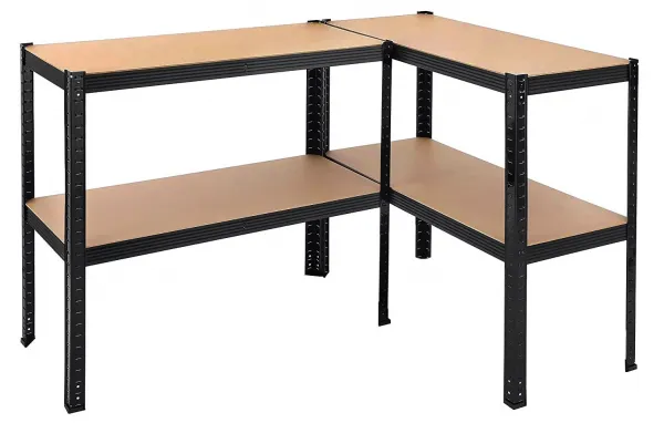 TZB Dílenský regál IRONHOLD 174x80 cm černý