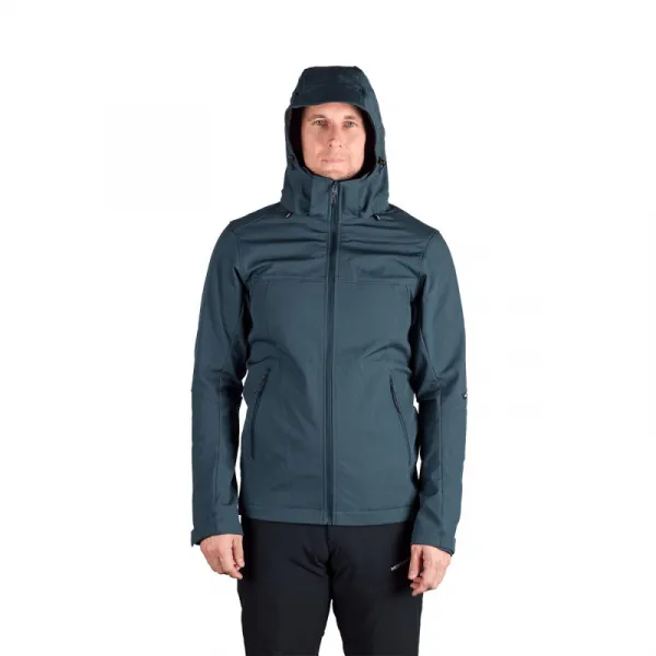 Pánska turistická softshellová bunda NORTHFINDER ANTONI-299darkdenim