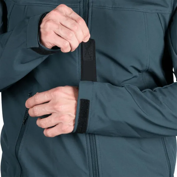 Pánska turistická softshellová bunda NORTHFINDER ANTONI-299darkdenim