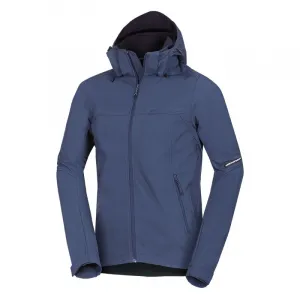 Pánska turistická softshellová bunda NORTHFINDER ANTONI-299darkdenim
