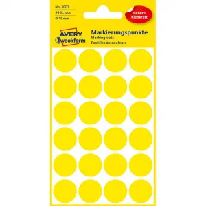 Avery Zweckform Etikety kruhové 18mm Avery žlté
