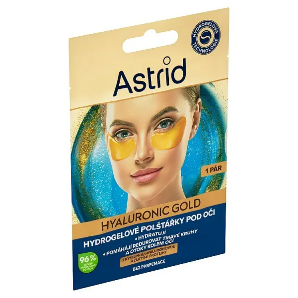 Astrid Hyaluronic Gold hydrogélové vankúšiky pod oči 1 pár 1bal.