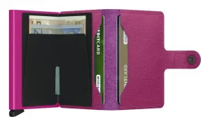 Kožená mini peňaženka Secrid Miniwallet Crisple Fuchsia