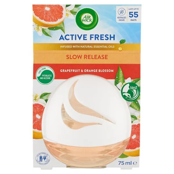Air Wick Active Fresh Decosphere grapefruit a pomarančový kvet 75 ml 1ks