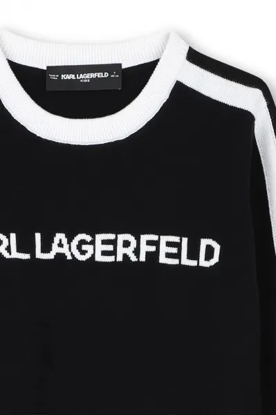 Detský sveter s prímesou kašmíru Karl Lagerfeld