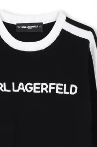 Detský sveter s prímesou kašmíru Karl Lagerfeld