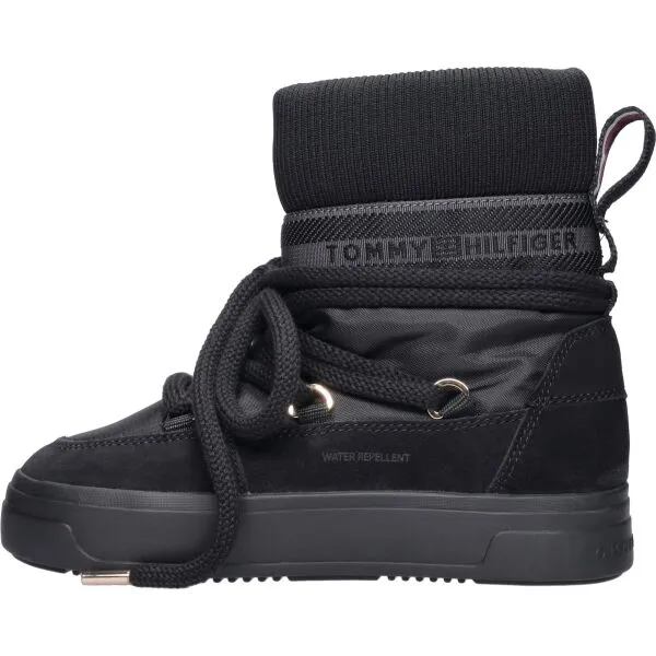 Tommy Hilfiger TOMMYTECH LOGOTAPE SNOWBOOT WARM Dámske snehule, čierna, veľkosť