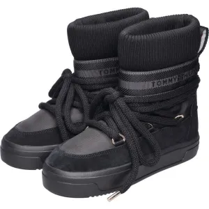 Tommy Hilfiger TOMMYTECH LOGOTAPE SNOWBOOT WARM Dámske snehule, čierna, veľkosť