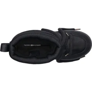 Tommy Hilfiger TOMMYTECH LOGOTAPE SNOWBOOT WARM Dámske snehule, čierna, veľkosť