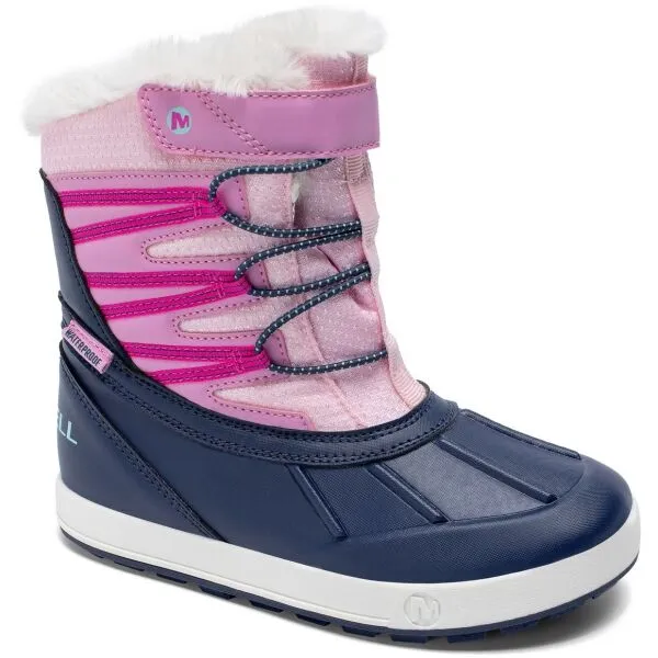 Merrell SNOW BANK 5.0 WP Dievčenské zimné topánky, ružová, veľkosť 32