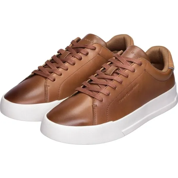 Tommy Hilfiger TH COURT CORE COGNAC Pánska nízka obuv, hnedá, veľkosť