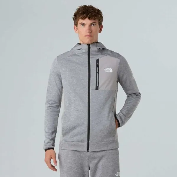 The North Face M MOUNTAIN ATHLETICS FLEECE FULL ZIP JAC Pánska flísová mikina, sivá, veľkosť