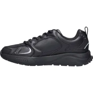 Tommy Hilfiger TJM RUNNER LEATHER Pánska vychádzková obuv, čierna, veľkosť
