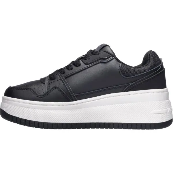 Tommy Hilfiger TJW RETRO BASKET FLATFORM Dámska vychádzková obuv, čierna, veľkosť