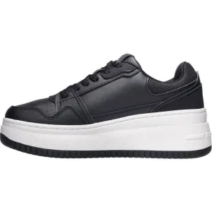 Tommy Hilfiger TJW RETRO BASKET FLATFORM Dámska vychádzková obuv, čierna, veľkosť
