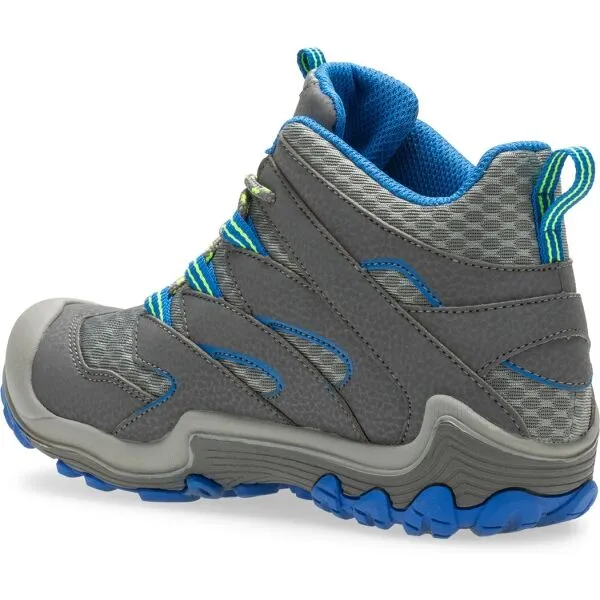 Merrell CHAMELEON 7 MID WP Detské turistické topánky, sivá, veľkosť 32