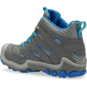 Merrell CHAMELEON 7 MID WP Detské turistické topánky, sivá, veľkosť 32