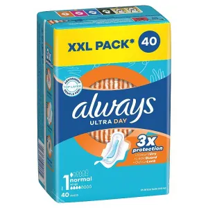 Always Ultra Day Normal hygienické vložky (veľkosť 1) vložky s krídelkami 40 ks]
