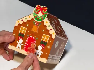 MFP 8886509 Adventný kalendár papierový - perníková chalúpka 1001H
