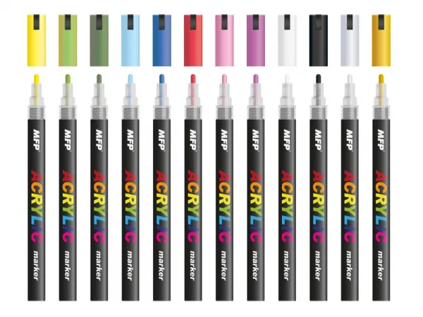 MFP papier s.r.o. MFP 6410819 Akrylový popisovač 4mm set 12ks