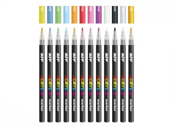 MFP papier s.r.o. MFP 6410820 Akrylový popisovač 1mm set 12ks