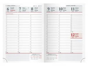 MFP papier s.r.o. MFP 7781377 Diár 2025 T805 PU dark blue/gray - na pero týždenný