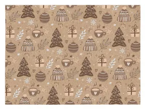 Baliaci papier kraft vianočný mix 100x70 cm