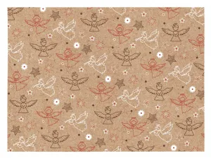 Baliaci papier kraft vianočný mix 100x70 cm