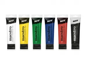 MFP papier s.r.o. MFP 6300664 Akrylové farby set Maestro 6 x 75ml
