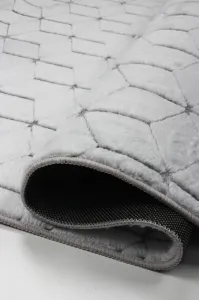 Koberec Rabbit 3D Carving GREY / WHITE 2