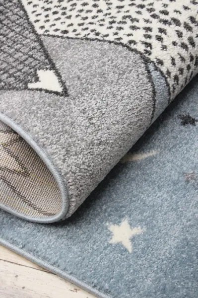 Detský koberec Kiddy D657A modrý