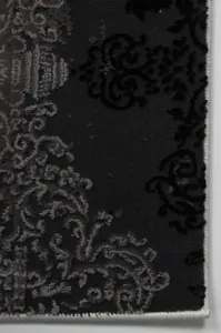 Koberec Tender 27237A čierny / svetlosivý VELVET