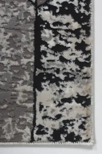 Koberec Tender 23092B VELVET čierny / svetlosivý