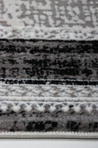 Koberec Tender 27145A VELVET čierny / svetlosivý